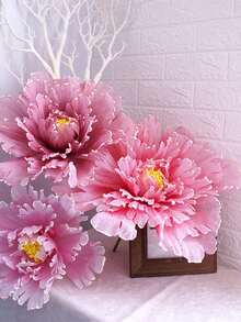 15.7in Artificial Large Peony Flower Wedding Background Arch Decoration Fake Flower Shopping Mall Window Display Studio Props - phong cách 2 - Xem 2