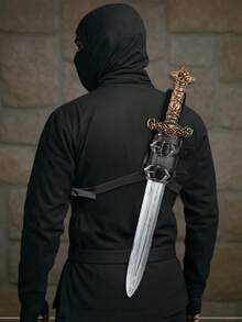 1 pièce Étui à épée vintage en PU pour le dos, unisexe. Étui d'épée médiéval Renaissance Viking pour LARP, Halloween - A - Voir 12