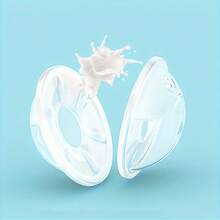 2pcs/Pack Soft Silicone Breast Shield, Breast Milk Collector& Nipple Protectors, Breast Shell, Reusable Nursing Pad Nursing Cup,Portable Travel Milk Saver For Breastfeeding - Clear - View 4
