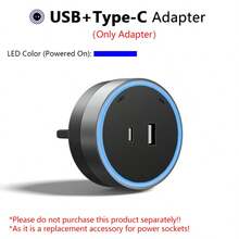 Track Socket 歐標電源插座延長器，附 USB Type C 轉接頭，高功率壁掛式，適用廚房、辦公室、居家電路翻新，可拆卸插頭，省空間，易安裝，多功能快充接口，現代白色飾面 - 黑色 - 查看 17