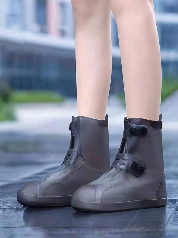 1pc Waterproof Rain Shoe Covers, Non-Slip Shoe Covers - Odorless Silicone Outdoor Waterproof Shoe Covers - Wear-Resistant Easy To Put On And Take Off Rain Shoe Cover