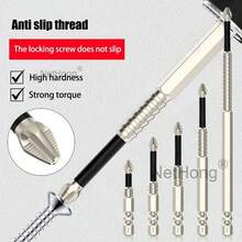 NetHong High Magnetic Screwdriver Drill Bit Set Super Magnetic Position Anti-Slip Kit - Silver D - View 2
