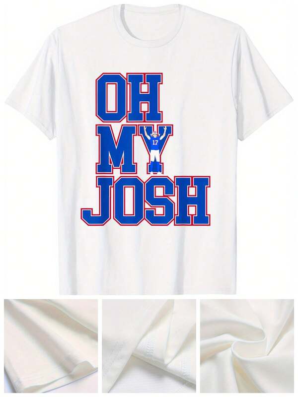 Men Plus Size Oh My Josh T-Shirt WNY Pride Oh My Josh T-Shirt 220g Big Size L-3XL 4XL 5XL