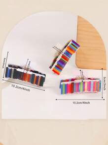 1Pc New Literary Style Book Clip With Colorful Hair Clip For Women, Hair Claw Hair Accessory At The Back Of The Head, Fashionable And Versatile Hair Clip, Suitable As A Gift For Friends