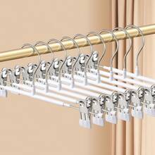 Kit 10 Premium Chrome Metal Clip Hangers For Skirts, Pants, Bermudas, Dresses Wholesale - 彩色 - 查看 1