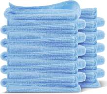 Microfiber Cleaning Cloth, Microfiber Towels For Cars 24 Pack Washcloths, Blue Cleaning Rags, Reusable Microfiber Towel, Microfiber Cloth Rags For Cleaning, Lint Free Cloth - 薑色 - 查看 2