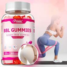 PSLALAE BBL Gummies - Increase Natural Curves, Promote Buttock Growth, Reduce Fat Mass And Sagging - 60pcs