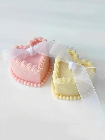 DIY Aromatherapy Candle Gypsum Soap Mold Resin Casting Mold 3D Heart-Shaped Silicone Mold Stuffed Cake Ins Style Korean Birthday Gift Wishes Candle Decoration Plaster Crafts Mold Home Ornament