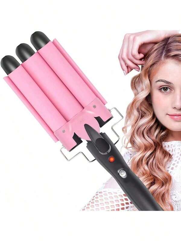 3 Barrels Curling Iron, Tourmaline Ceramic Adjustable Temp 32mm Curler For Long Hair