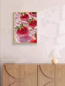 1pc DIY Diamond Painting Rhinestone Embroidery Fruit Strawberry Home Decor Full Drill 11.8*15.7in/ 30*40cm - Multicolor - View 5