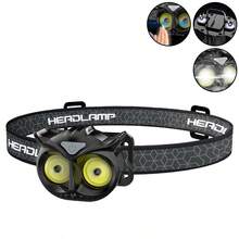 1pc Rechargeable LED Headlamp,Flashlight With Type-C Charging, Lightweight Head Lamp For Camping, Hiking, Fishing, Adventure, Climbing - Adjustable Strap, One-Touch Switch, Multi-Speed Dimming - Multicolor - View 12