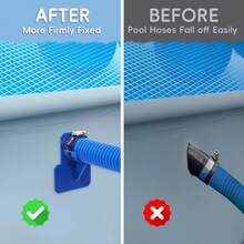 4Pcs Swimming Pool Pipe Holders, Pool Accessories, Pool Hoses For Above Ground Pools, Designed To Fit On Intex Pools - Prevent Pipe Sagging, Improve Pool Hoses Lifespan (Pipe Bracket), Beach Essentials, Beach Accessories, Pool Float