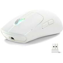 ATTACK SHARK X5 Wireless Gaming Mouse, 49g Ultralight G502 Tri-Mode 2.4Ghz/USB-C Wired/Bluetooth Mouse, PC Gaming Mice PixArt Optical Sensor-Adjustable DPI-Main Click RGB Backlit