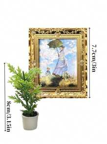Juego de 1/2/3/5 piezas de accesorios en miniatura para casa de muñecas: muebles realistas, alfombra, gato decorativo, pintura clásica y decoración del hogar para crear una cómoda y elegante morada en miniatura. (Los productos en miniatura pueden tener pequeños defectos dentro de lo normal que no afectan el efecto general. Los compradores preocupados deben comprar con precaución.)