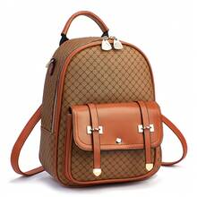 Women Fashion Backpacks, School Backpack - 黑色 - 查看 2