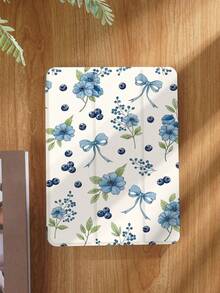 Funda de tableta con aroma a arándano azul, compatible con iPad 9.7/10.2/10.5/10.9/12.9/Pro 11, 10ma generación, compatible con Samsung Galaxy Tab S6 Lite 10.4 pulgadas, compatible con Tab, protección contra caída suave, soporte inteligente/activación/suspensión automática - Multicolor - Ver 3