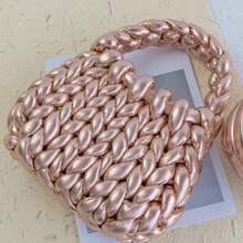 500克1件金属质感纱线，钩针编织纱线，用于钩编包，手提包，篮子，地毯，手工DIY编织包，手工编织线篮子，毛毯，地毯，巨型纱线，发光闪亮颜色仿金属皮革纱线