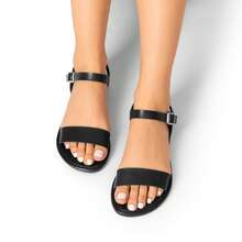 Women's Hoboo-New Flat Sandal - Black - View 11
