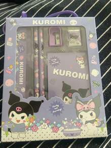 Sanrio 12-delige cadeauset voor meisjes, inclusief schattige schoolspullen met Kuromi- en Rilakkuma-thema, praktische kleine cadeautjes voor studenten en kinderen, beloningen voor de start van het schooljaar