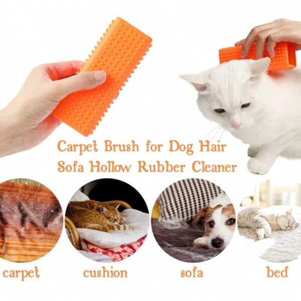 1pc Pet Hair Remover Roller, Cat Dog Grooming Brush Shedding Tool, Pet Bathing Brush Hair Removal