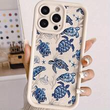 Funda protectora de precisión de cobertura completa a prueba de golpes de TPU con múltiples tortugas blancas antiguas Gaozhu para Apple  6/7/8/X/Xs/Xr/Xs Max/11/12/13/14/15/16 Pro Max - Blanco marfil - Ver 2