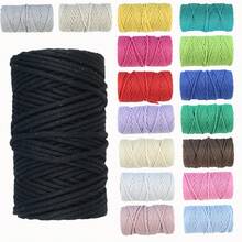 50yd 3mm Tricolor Macrame Rope, Boho Style Handmade Woven Wall Hanging Tassels, Crafting For Macrame, Plant Hangers, Baskets, Decorative Ropes, Rainbow / Macaroon Colors - Multicolor - View 7