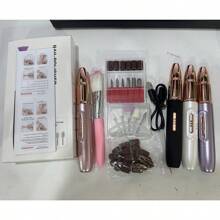 Professional Nail Drill Kit, USB Rechargeable Nail File Drill, 300mAh Lithium-Ion Battery, Manicure & Pedicure Set, Home And Salon Nail File Kit, Nail Buffer And Polisher Tools