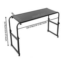 Overbed Table On Castors, Height-Adjustable/Width-Adjustable Overbed Table, Mobile Desk With Wheels Nursing Table, Laptop Table Bedside Table Bedside Desk