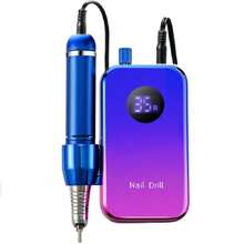 duofu Tragbare Hochgeschwindigkeits-Elektrische Nagelschleifer 35000RPM Nagelbohrmaschine Wiederaufladbarer Nagelfeile Nagel Zubehör Gel Nagellack Schleifmaschine Professionelles Werkzeug Maniküre Set für Weihnachts- und Neujahrsgeschenk