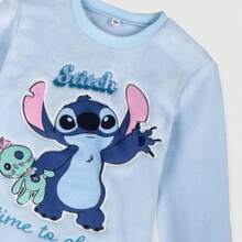Lilo Y Stitch Stitch Long Pyjamas For Boys And Girls - Children's Winter Set With Long-Sleeved T-Shirt And Trousers, Warm, Soft And Breathable Fabric - Sleepwear With Fun Character Designs, Ideal For Winter And Cold Weather - Multicolor - View 3