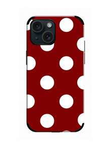 1 Ốp lưng điện thoại in họa tiết chấm bi đen trắng, phong cách tối giản dễ thương theo phong cách Boho của Pháp, in UV, ốp lưng da mềm tương thích với Apple/ Galaxy S24 Ultra, 17 Pro Max/16 Pro Max/12 Pro/13/14 Plus/15 Pro Max/16 Pro Max, 11/13 Pro - Đỏ và trắng - Xem 21