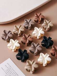 20/50 Stücke Matt Baby Haarklammern rutschfest Frangipani Haarspangen für Säuglinge, mini Blumen Haarnadeln für dünnes Haar von Neugeborenen, süße Haarzubehör