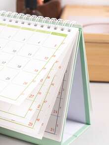 1pc Simple Gradient Color 2026 Desk Calendar, Vertical Flip Design Desk Calendar - Home & Office Daily Itinerary Planner, Unique Desk Decorations For Gifts For Friends - Multicolor - View 8