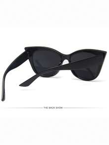 1 pieza Gafas de moda de ojo de gato, versátiles y vintage, adecuadas para mujeres para el transporte diario, decoración de sesión de fotos y elección de moda