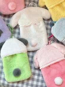 1pc Cute Melody And Pudding Dog Collection Card Holder Keychain - 14cm/5.5" Adorable Photo ID Holder With Display Case, Anime Keychain Accessory, Birthday/Christmas/Back To School Gift