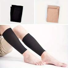 1Pair Of Unisex Summer Thin Leg Covers Warm Compression Socks For Knees, Ankles And Elbows Support Non-Slip Sports Foot Covers Polyester