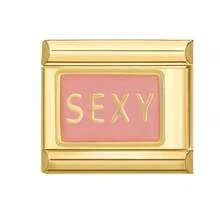 1件套模块化串珠手链，配有花朵、爱心、樱桃、足球吊坠，DIY油滴设计，不锈钢材质，适合作为派对/节日礼物送给朋友/情侣，吊坠造型时尚