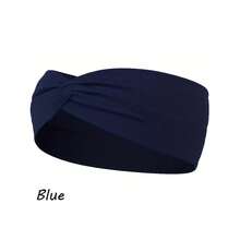 1pc Personalized Embroidered Name/Letter/Pinyin Sports Sweat-Wicking Headband, Women Fitness/Yoga Embroidery Headwrap, Anti-Sweat Hairband For Workout, Outdoor, Home, Simple Design & Elastic - Multicolor - View 16