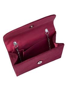 1 件高端鹿皮绒面材质手拿包，可调节腕带可手提/单肩包/斜挎，适合婚礼、派对、联欢晚会、正式晚宴