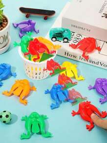 36 pièces Mini grenouilles sauteuses - jouets de doigts en plastique colorés, apprentissage amusant et cadeaux de fête, idéaux comme cadeaux d'anniversaire, durables, sans pile, jeux interactifs, récompenses en classe et fourre-tout de sac cadeau. Jouets de fête, design de grenouille ludique, jouets en plastique de qualité, jeux de grenouilles sautantes amusants, grenouille sautante en plastique de couleur unie, jouet éducatif pour enfants, cadeau pour la fête des enfants