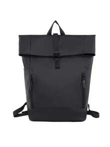 时尚简约纯色大容量学生通勤休闲百搭女士背包