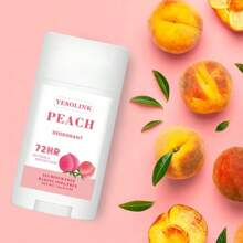 عصا مزيل عرق بعطر الخوخ 75 جرام، عطر منعش، خالي من الألومنيوم، مكونات نباتية، حماية من الرائحة لمدة 48 ساعة، هدية رائعة للصديقة أو الأم في عيد الحب أو عيد الميلاد