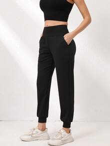 Set de 3 pantalones de yoga holgados para mujer, pantalones deportivos de cintura alta y ajuste estilizado, conjunto de ropa deportiva