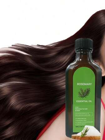 100毫升迷迭香油護髮精油，深層滋養和修復乾燥、毛躁和分叉的頭髮