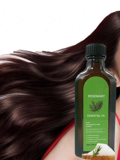 100毫升迷迭香油護髮精油，深層滋養和修復乾燥、毛躁和分叉的頭髮