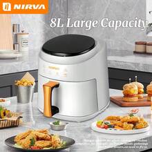 Nirva Touchscreen Air Fryer - Smart Large-Capacity Electric Oven With Hot Air Heating Function, Preset Menus, And Manual Temperature And Time Control, Enabling Convenient Cooking Of Various Foods, Ideal For Home Use, Easy To Operate, Multi-Functional Cooking Appliance, Modern Kitchen Appliance, Touchscreen Display, Air Fryer Oven - EU E Type Plug(220-240V) - View 7