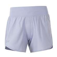 Under Armour Women's UA Fly By Elite 5'' Shorts, Comfortable And Casual For Everyday Wear, Travel, Running, And Training. (Tel: 1383242-539) - Purple - View 1