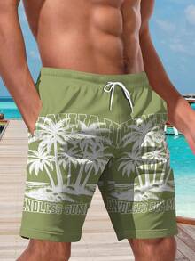 Men's 3D Print Shorts, Fashionable Casual Appearance, Luxurious Touch, Drawstring Waist, Perfect Choice For Summer Outing - Multicolor - View 5