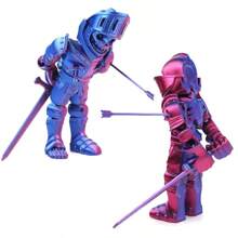 Figurine articulée d'un soldat zombie d'anime - Corps entier imprimé en 3D avec articulations flexibles, matériau plastique, faveur de fête, décoration de bureau, couleurs réfléchissantes uniques, sans électricité nécessaire - Parfait pour Noël, Halloween, Pâques, Thanksgiving. Modèle de guerrier squelette avec mouvement libre