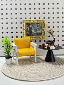 Juego de 1/2/3/5 piezas de accesorios en miniatura para casa de muñecas: muebles realistas, alfombra, gato decorativo, pintura clásica y decoración del hogar para crear una cómoda y elegante morada en miniatura. (Los productos en miniatura pueden tener pequeños defectos dentro de lo normal que no afectan el efecto general. Los compradores preocupados deben comprar con precaución.)